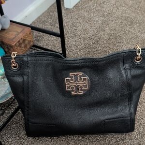 Tory Burch Black And Gold Purse
